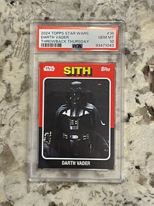 2024 Topps Star Wars Darth Vader Throwback Thursday #38 PSA 10 - Picture 1 of 2