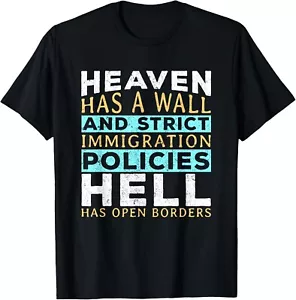 Secure The Border Build The Wall Immigration Tee Gift Unisex T-Shirt - Picture 1 of 3