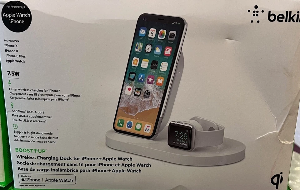 Belkin - Base de carga inalámbrica Boost Up para iPhones y Apple Watch - sin caja Foto 1 de 1