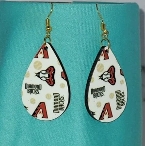 ENVÍO GRATUITO | Pendientes lágrima Arizona Diamondbacks | Regalo personalizado para abanico - Imagen 1 de 2