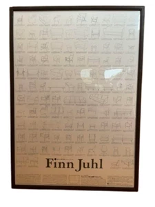 Póster artístico Finn Juhl enmarcado tamaño aprox. 30,3 pulgadas x 42,1 pulgadas [tamaño del marco] - Imagen 1 de 3