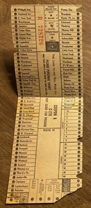 Long Island Rail Road Co Ticket Receipt New York NY LIRR Jamaica Station 1950s? - Picture 1 of 15