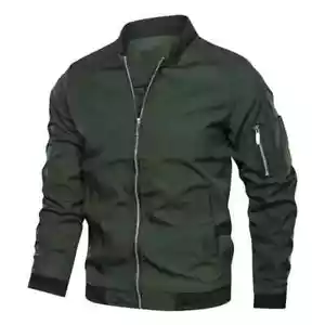 Giubbotto Bomber Volo Ma-1 Pesante Uomo Nuovo Invernale Full Zip Capispalla Cappotto - Foto 1 di 28