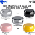10x Dental Implant Ball Attachment Silicone Female Insert Retentive Caps 2.5mm