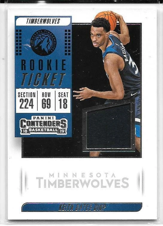 Keita Bates-Diop 2018/19 Contenders Basketball Rookie Ticket Jersey #RTKBD - Image 1 of 1