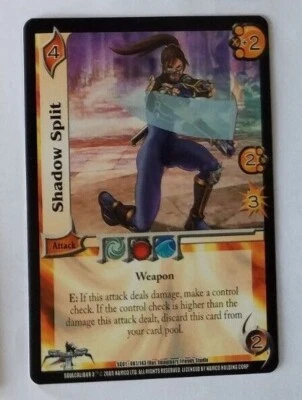 2005 UFS  SHADOW SPLIT CARD UNIVERSAL FIGHTING SYSTEM CCG CARD  - Image 1 of 2