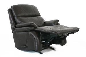 New Barcalounger Affinity II Rocker Stargo Remy Chocolate Leather Recliner Chair - Picture 1 of 7