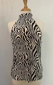 Top estampado cebra Cliche’ talla grande nuevo con etiquetas - Imagen 1 de 2