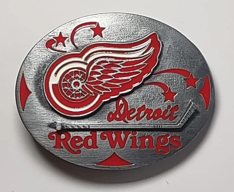 Vintage Detroit Red Wings Belt Buckle Cover