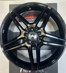 4 CERCHI IN LEGA 19" PER WV MERCEDES AUDI TIGUAN GMP MOD MYTHOS NERO LUCIDO - Foto 1 di 18