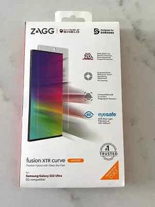 ZAGG Invisible Shield Fusion XTR Curve Screen Protector Samsung Galaxy S22 ULTRA - Picture 1 of 1