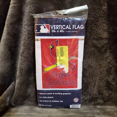 MLB St. Louis Cardinals Vertical Flag  28" x 40" - Image 1 of 4