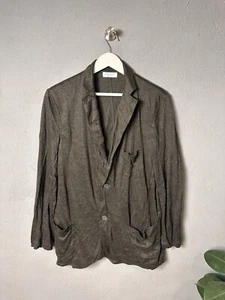 Gran Sasso 100% Lino Cardigan Classic Size 52 - Picture 1 of 8