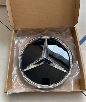 Front Grille Badge Chrome Star Emblem Fit For Mercedes-Benz W204 B/C/GLK Class  - Image 1 of 4