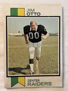 1973 Topps Jim Otto (HOF) #461 - Oakland Raiders - Imagen 1 de 2