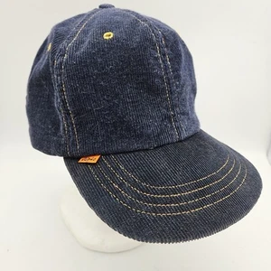 Vintage Levi's Orange Tab Hat Cap Denim Jeans One Size Adjustable Leather Strap - Picture 1 of 8