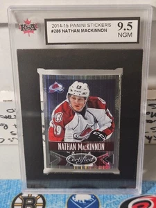 14-15 Panini Certified Nathan Mackinnon Foil Sticker 🔥🔥 KSA 9.5 Near Gem Mint - Picture 1 of 2