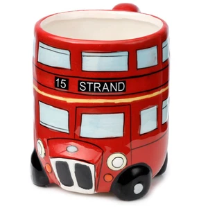 London Icons Red Bus Shaped Mug 🚌 460ml Ceramic Tea Cup British Souvenir Gift - Picture 1 of 4