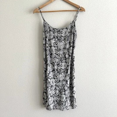 Y2K Bebe Slip Dress Womens Small Velvet Burnout Silver Fairy Grunge Whimsigoth - Image 1 of 4