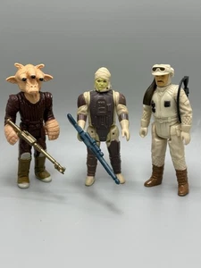 VTG Star Wars Action Figures 3 Lot - Dengar - Rebel Commander - and Ree-Yees - Picture 1 of 22