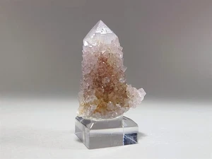 Lavendel lila Amethyst Kaktus Quarz Cluster mit rot & orange innen #4 - Bild 1 von 8