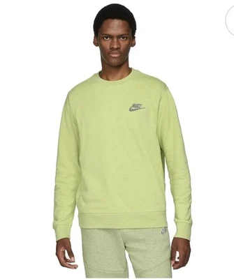 Sudadera Nike Club Fleece Crew para hombre talla XL NUEVO BV2662-736 LIMON TWIST Foto 1 de 3