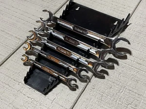 Snap-On RXH 5pc SAE 5/16”-1 1/8”Chrome 6 point Double End Flare Nut Wrench Set - Picture 1 of 14
