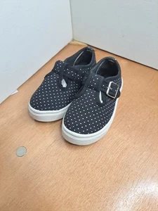 Oomphies Black And White Polka Dot Girls' Slip On Shoes Sandals Size 6c - Picture 1 of 5