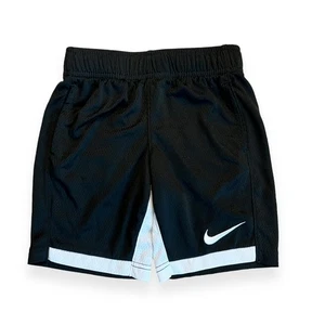 Nike Dri-Fit Black Athletic Shorts Black & White 6 - Picture 1 of 7