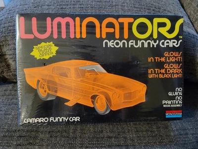 Monogram Camaro Funny Car 1/32 Scale Factory Sealed Neon  Kit 1991 Luminators - Image 1 of 4