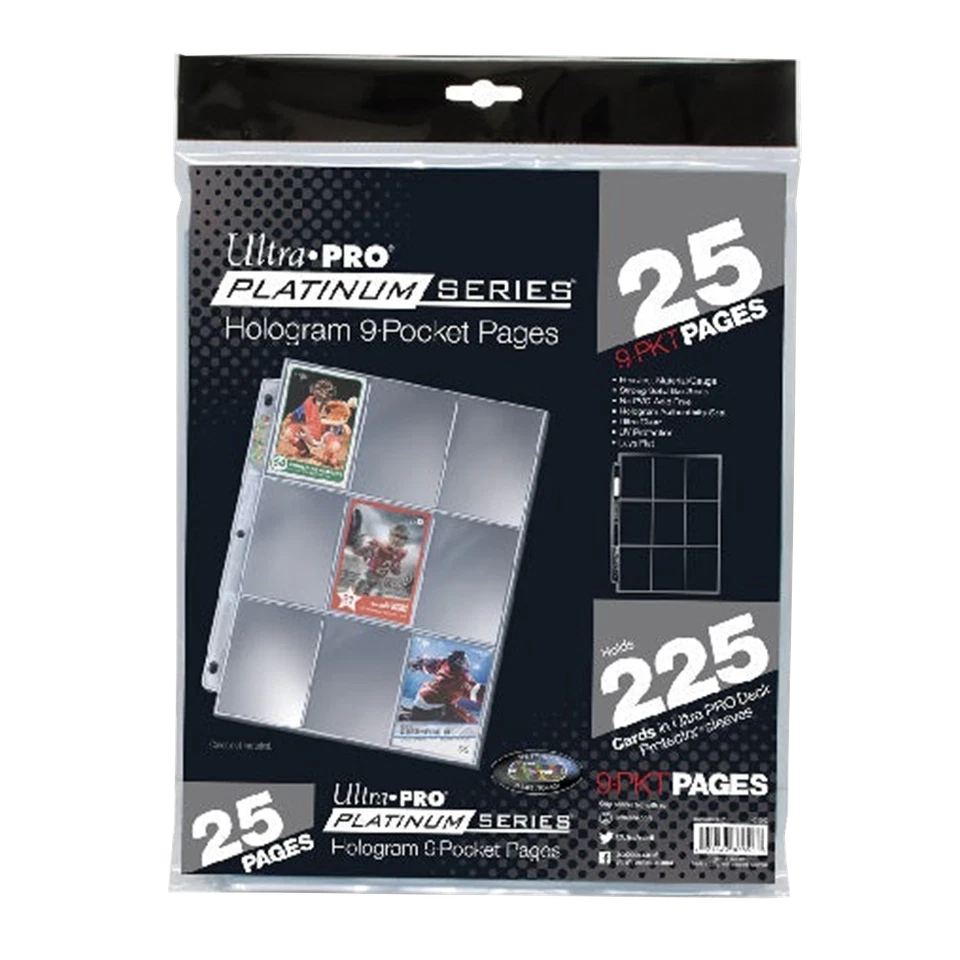 Ultra Pro 9 Bolsillos Pro Platinum Series 25ct Foto 1 de 1