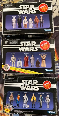 2022-2024 KENNER STAR WARS RETRO COLLECTION EPISODE IV COMPLETE BOXED SET OF 3 - Image 1 of 4