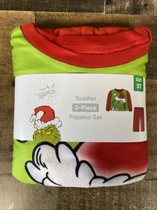 How the Grinch Stole Weihnachten Kleinkind Langarm Oberteil & Hose PJ Set-Größe 5T - Bild 1 von 7