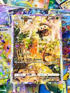 Rowlet pocket app handmade card tcg full art Extradimensional Crisis Set - Picture 1 of 2