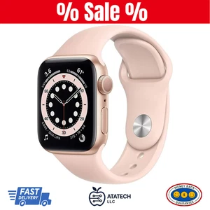 Apple Watch Series 6 (GPS) 40mm Aluminum Case (Gold) with SportBand (Good) - Picture 1 of 8