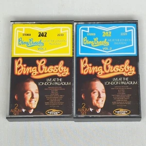 Bing Crosby - Live At The London Palladium Tape Cassette CE Volume 1 & 2 - Picture 1 of 8