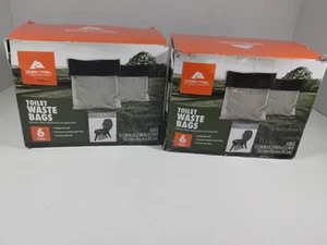 Two Boxes Of 5 Ozark Trail Toilet Waste Bags With Biogel Leak Proof Total 10 - Picture 1 of 6