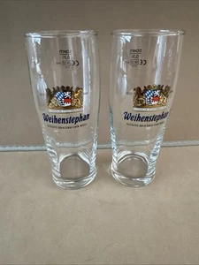 2 Weihenstephan Freising Brauerei Helles Hefeweissbier 0,3L Deutsche Biergläser - Bild 1 von 7