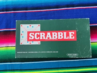 Spears Games Vintage Scrabble Word Board Game Complete Retro wooden props - Image 1 of 4