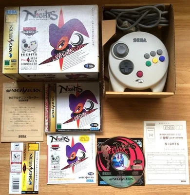 PACK NIGHTS INTO DREAMS... + MANETTE 3D COMPLET SEGA SATURN NTSC JAP CIB OVP VGC - Image 1 of 4