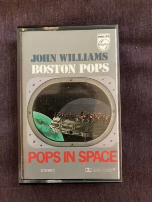 JOHN WILLIAMS BOSTON POPS POPS IN SPACE 1980 PHILLIPS CASSETTE 412884-4 EX COND - Image 1 of 4