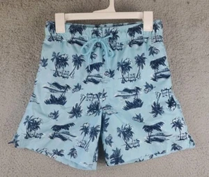George S/CH (28"-30" Taille) Jungen Badehose blau Palme Hawaii Print - Bild 1 von 10
