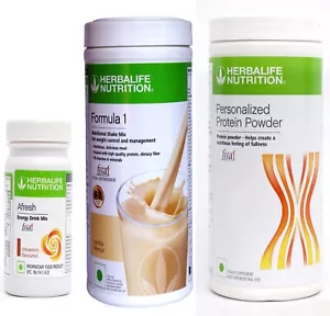 HERBALIFE FORMULA 1 FRENCH VANILLA,PROTEIN POWDER 400GM,AFRESH CINNAMON 33.51 OZ - Picture 1 of 14