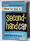How To Buy A Second Hand Car & Maintain It Book 1959 Vintage Rare