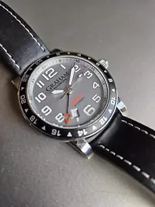 Graham Silverstone Gray Dial GMT; Awesome Classic; Leather Strap; Rare + Cool! - Picture 1 of 11
