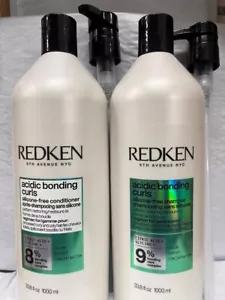 Redken Acidic Bonding Curls Silicone-Free Shampoo & Conditioner 33.8oz  2 PUMP - Picture 1 of 1