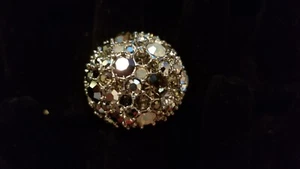 Park Lane NWOT " MESMERIZED " hematite Multifaceted Dome Ring Size 8 MRP $156 - Picture 1 of 16