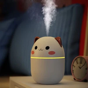 Air Humidifier Silent USB Office Bedroom Car Purifier Led Cool Mist Spray Home M - Picture 1 of 72