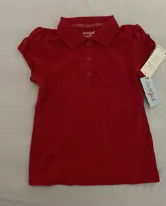 Cat & Jack Girl’s Red School Uniform Top Size S (6/7) NWT - Picture 1 of 3