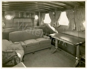 Rare Photo Salon of Stephens Brothers Cruiser Yacht "Maewilo" "May Willo" 1931 - Picture 1 of 3